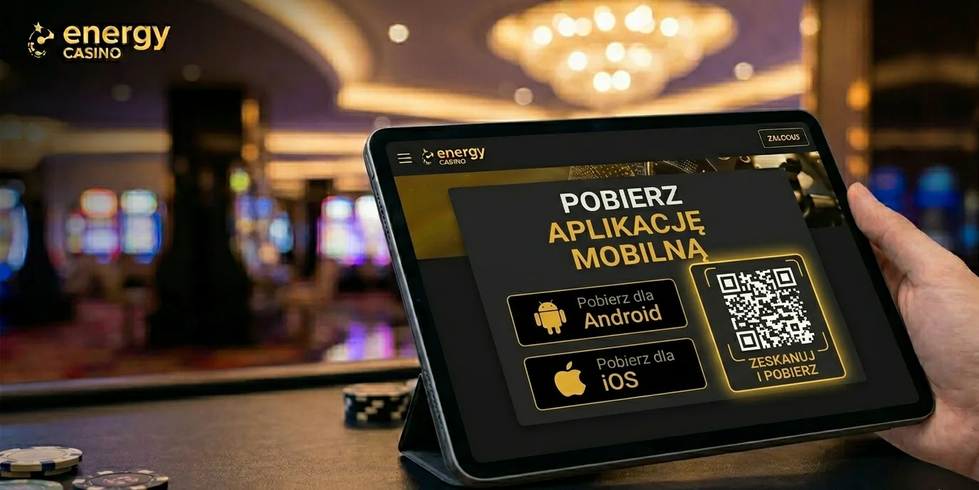 Kod QR do pobrania aplikacji Energy casino na tablecie