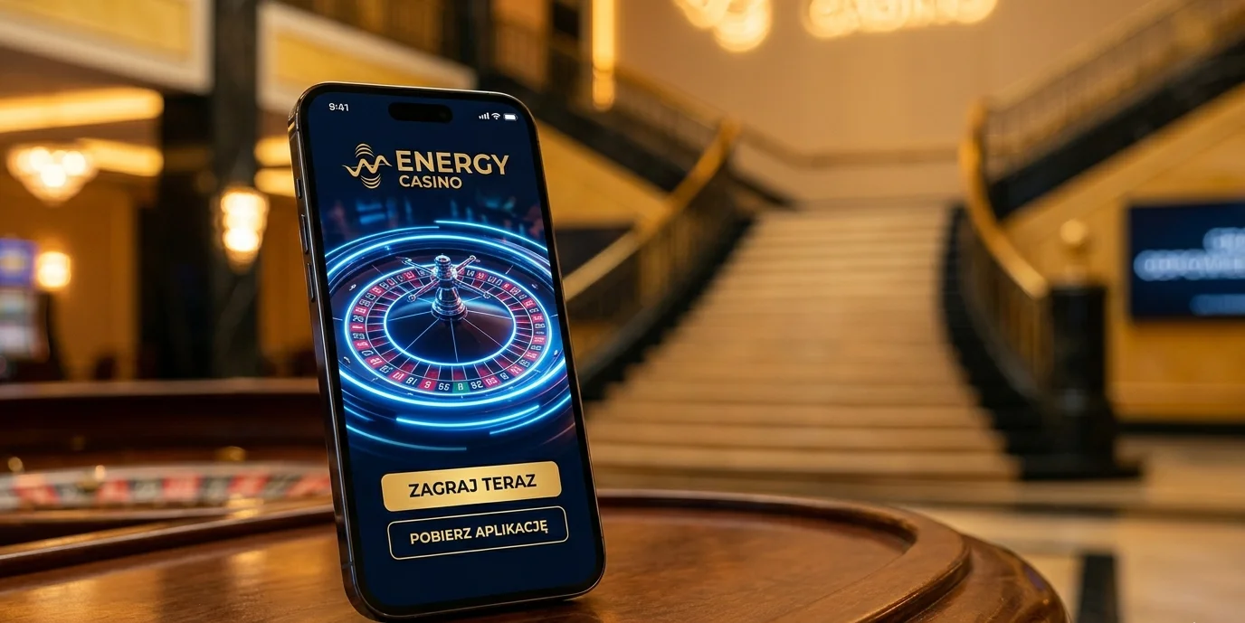 Pobieranie aplikacji Energy casino z ruletką w tle